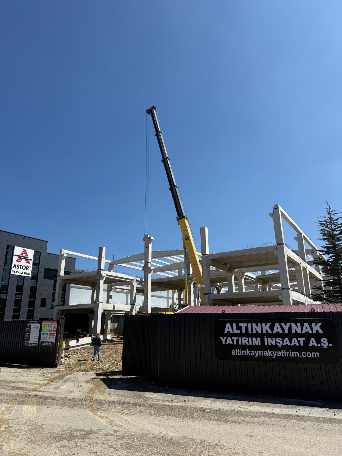 Fabrika şantiyesi montaj çalışması